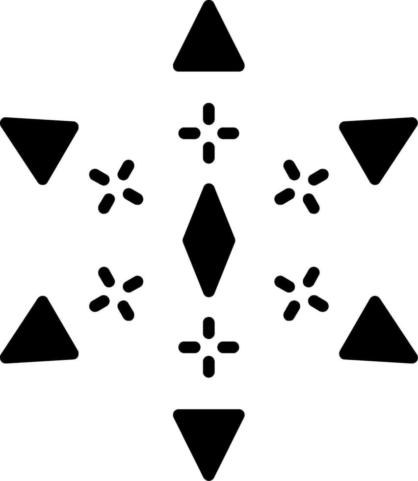 Feuerwerk-Glyphe-Symbol vektor