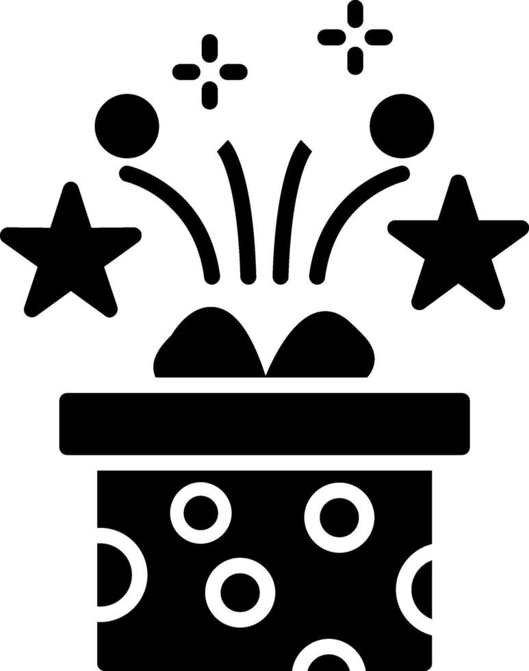 Geschenk-Glyphe-Symbol vektor