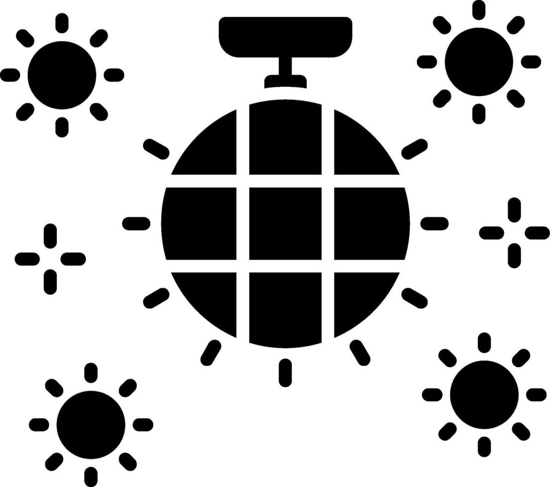 Discokugel-Glyphe-Symbol vektor