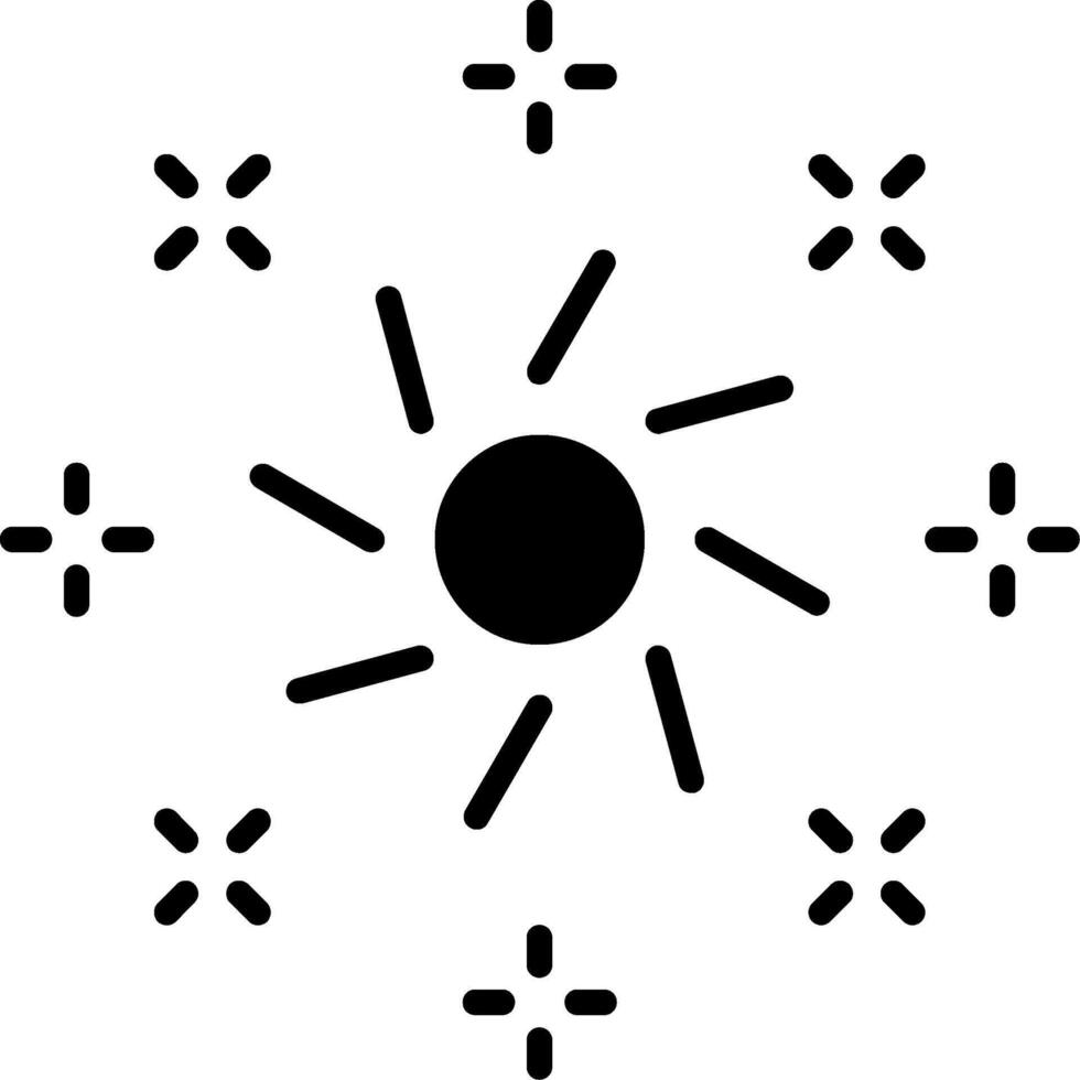 Lichter-Glyphe-Symbol vektor