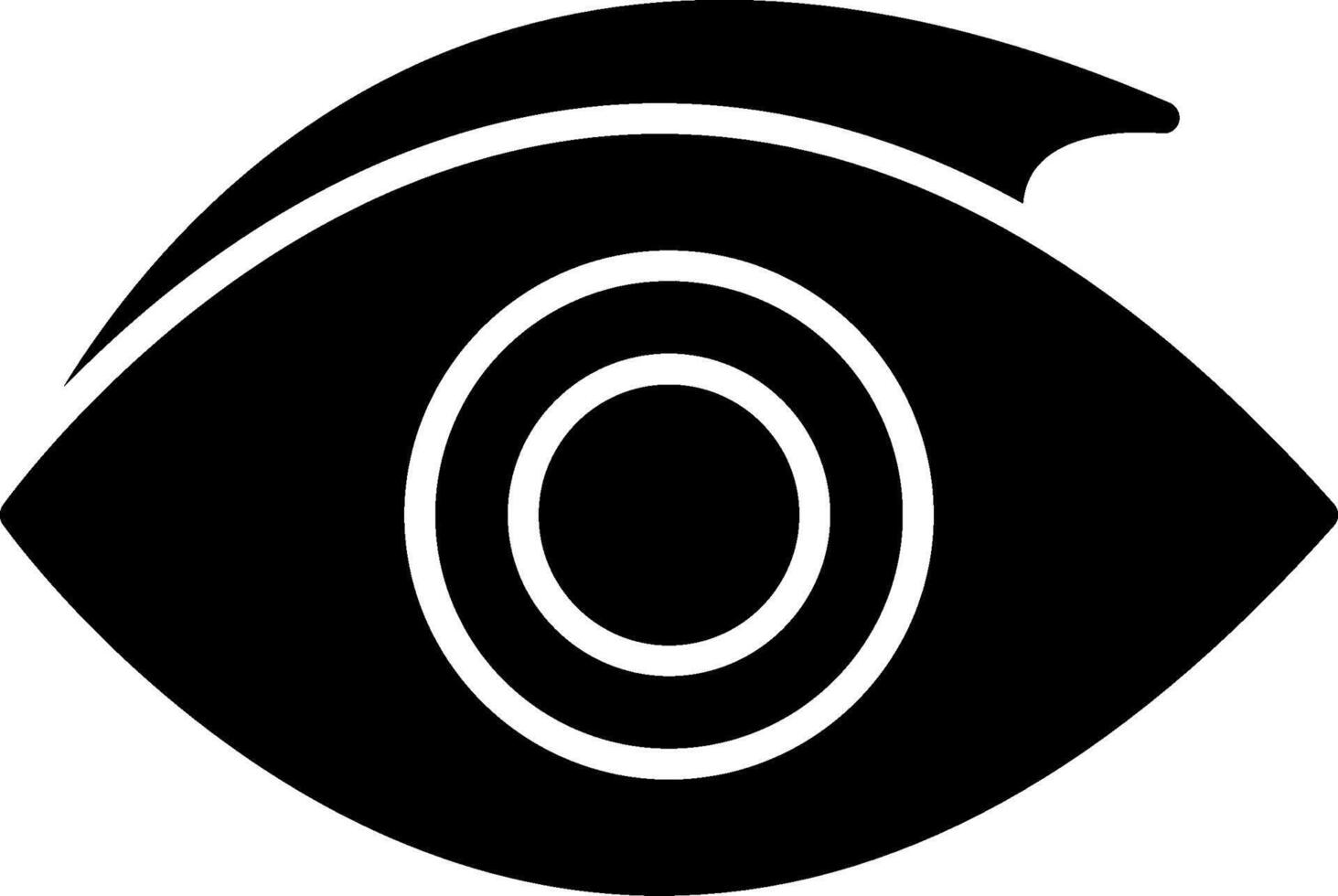 Augen-Glyphe-Symbol vektor