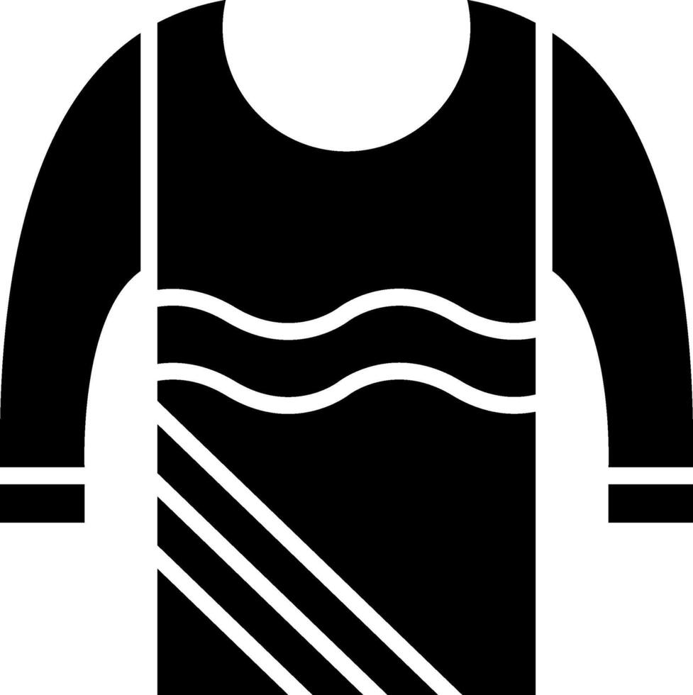 Pullover-Glyphe-Symbol vektor