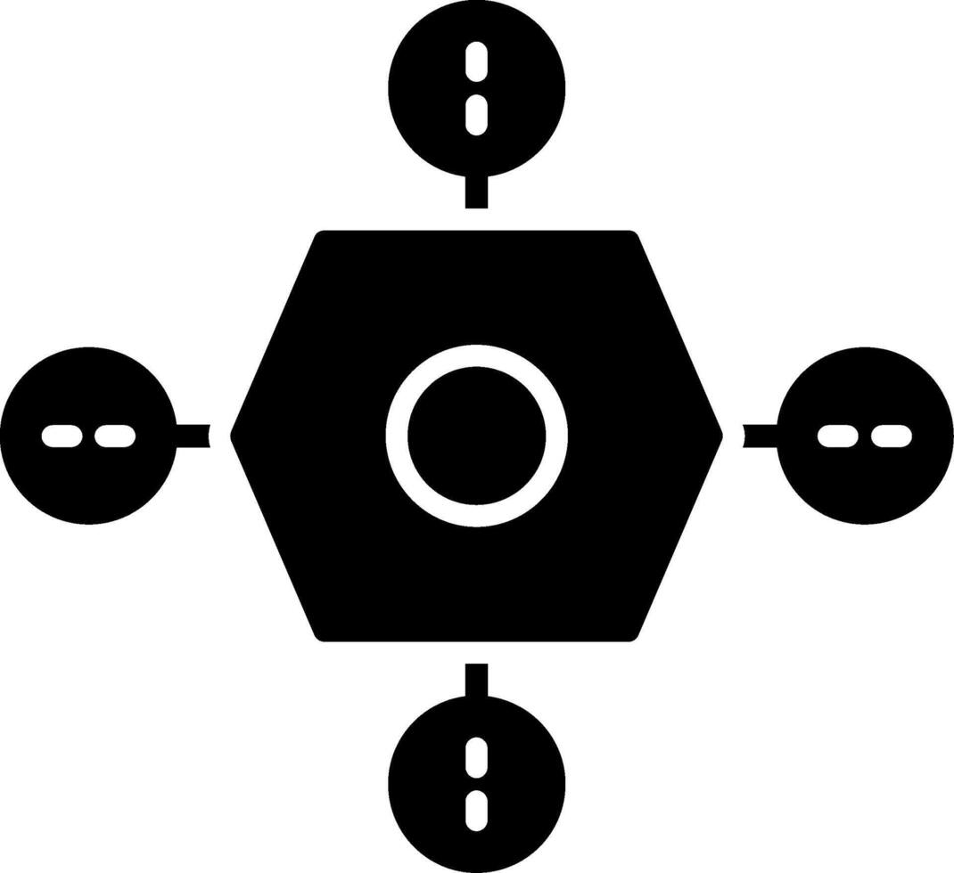 Drohnen-Glyphensymbol vektor