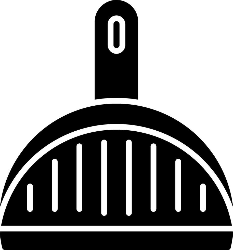 Kehrschaufel-Glyphen-Symbol vektor