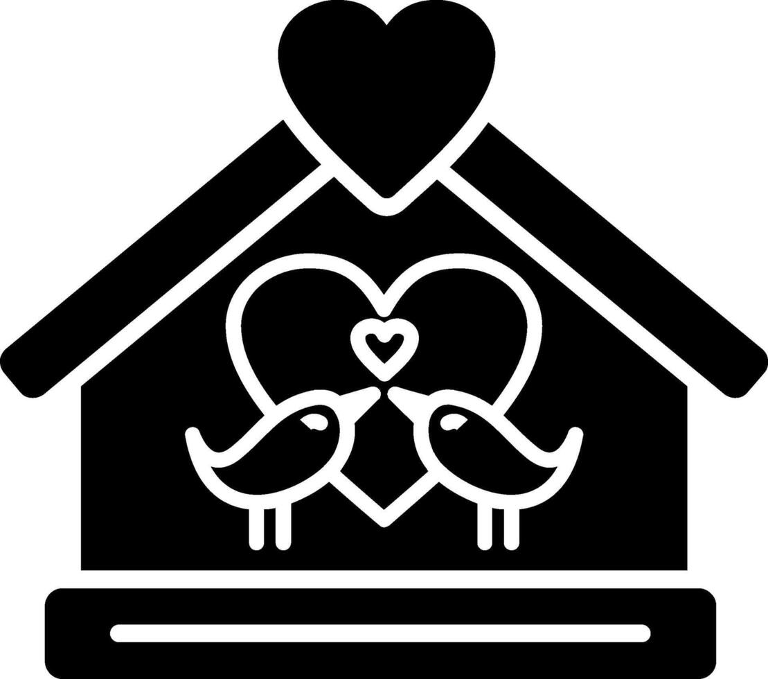 Home-Glyphe-Symbol vektor