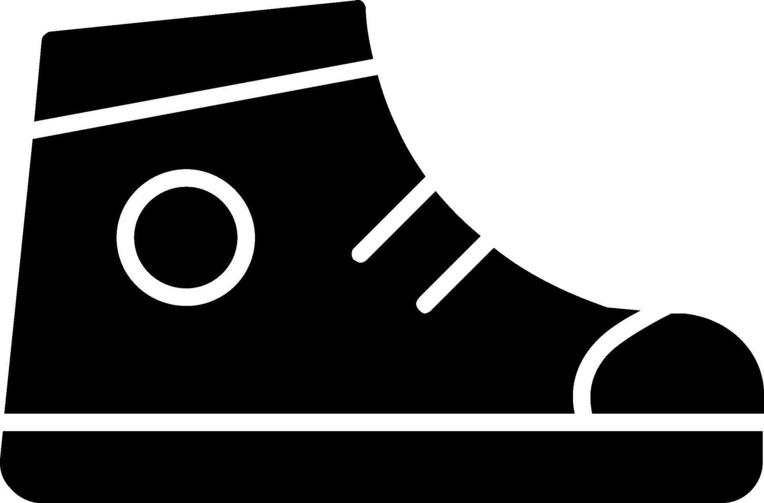 Unterstützung Schuhe Glyphe Symbol vektor