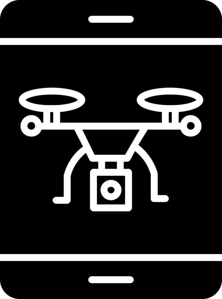Drohnen-Glyphensymbol vektor
