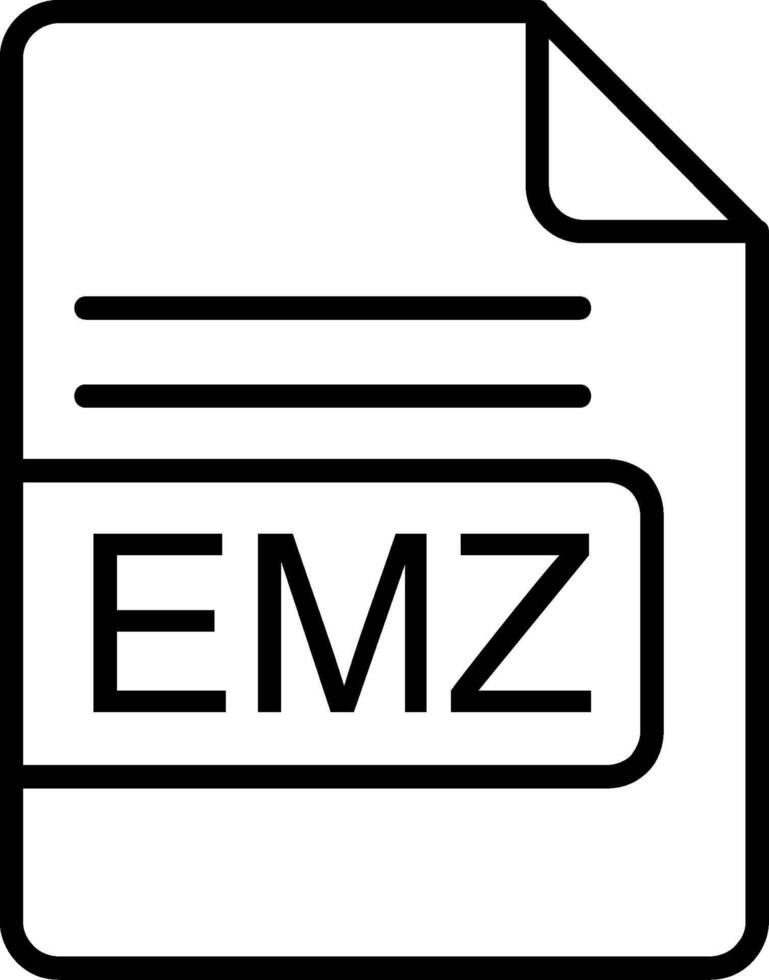 emz Datei Format Linie Symbol vektor