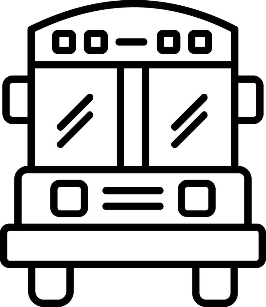 Symbol für die Schulbuslinie vektor