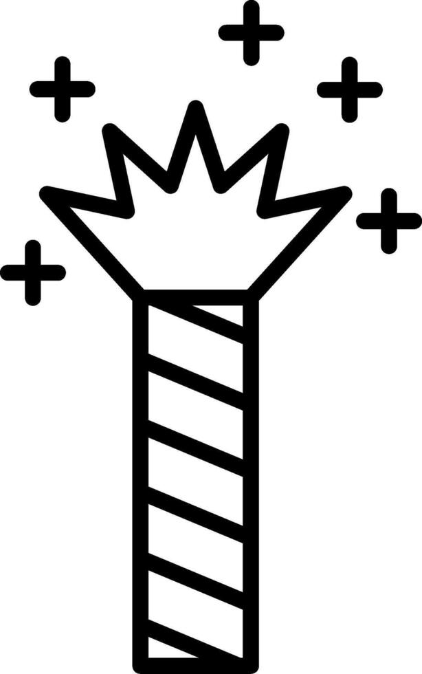 Flare-Linie-Symbol vektor