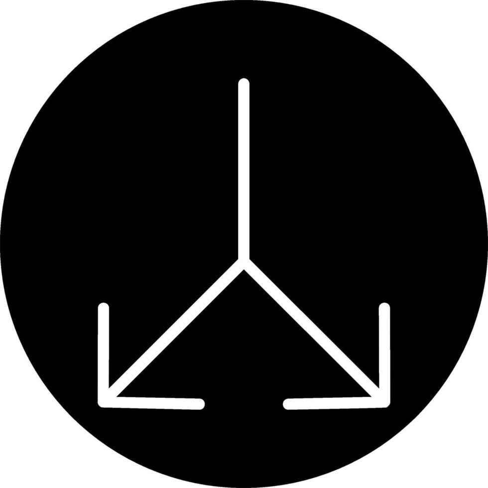 Teilt Glyphe Symbol vektor