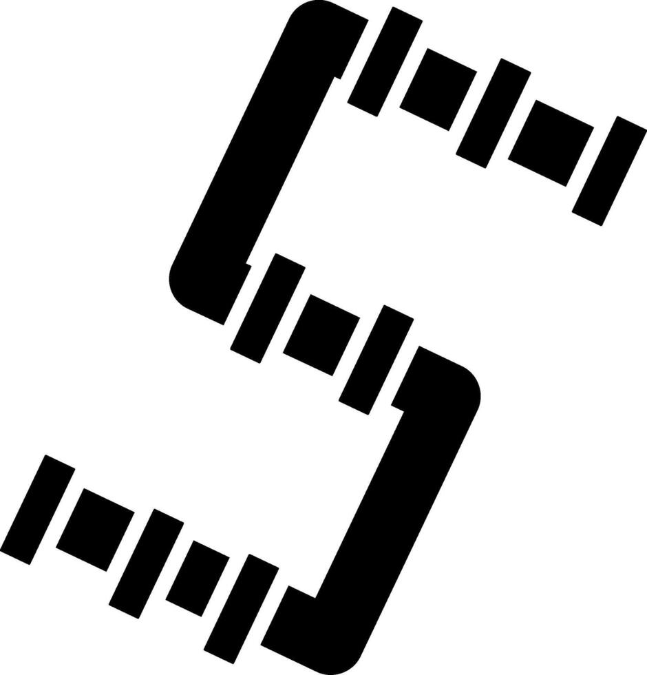 Rohr-Glyphe-Symbol vektor
