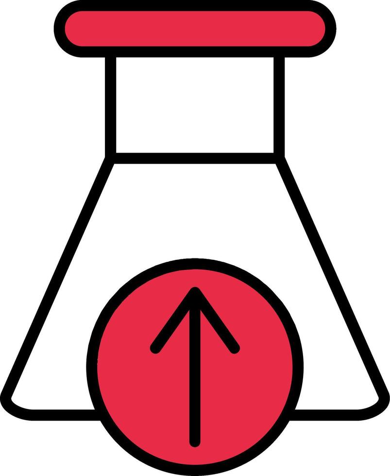 senden Analyse Linie gefüllt Symbol vektor