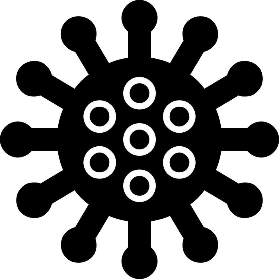 Virus-Glyphe-Symbol vektor