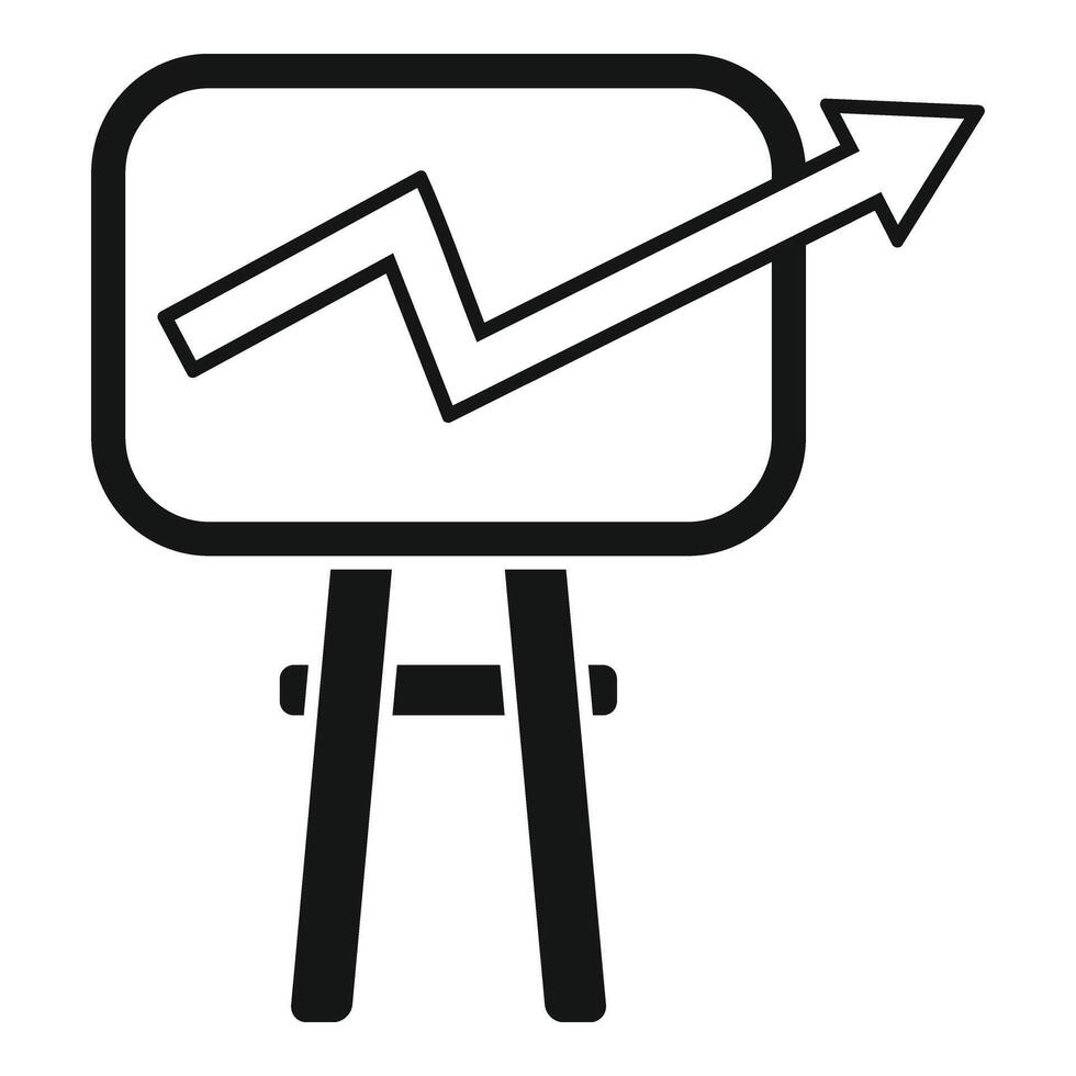 Graph Rede Tafel Symbol einfach . Sozial Strategie vektor