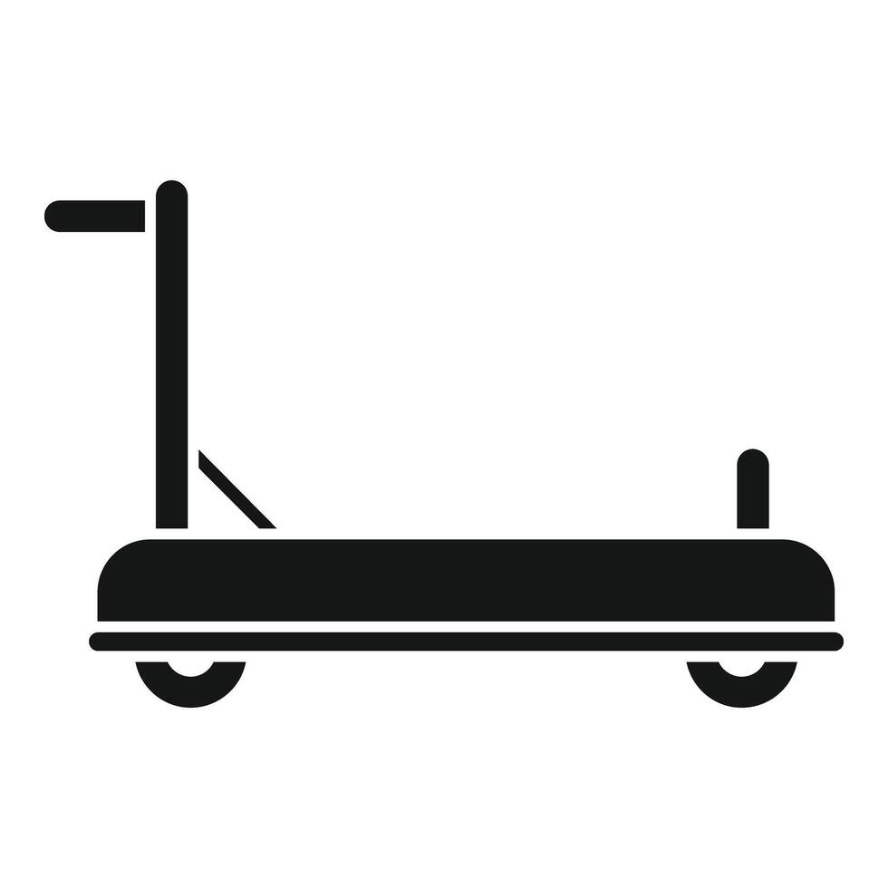 låg bagage vagn ikon enkel . perfekt leverans vektor