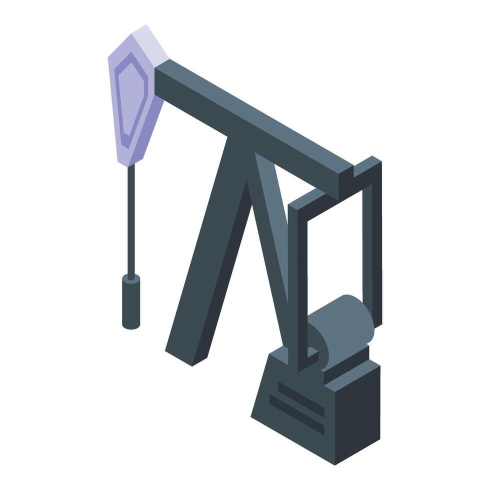 Treibstoff Benzin Extraktion Symbol isometrisch . industriell Lager vektor
