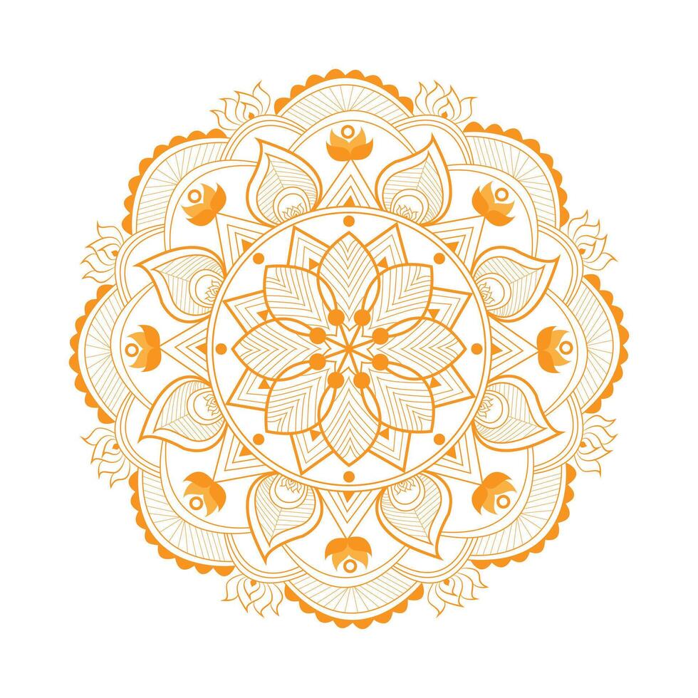 kreativ einfach Luxus eps Mandala Muster zum kostenlos herunterladen vektor