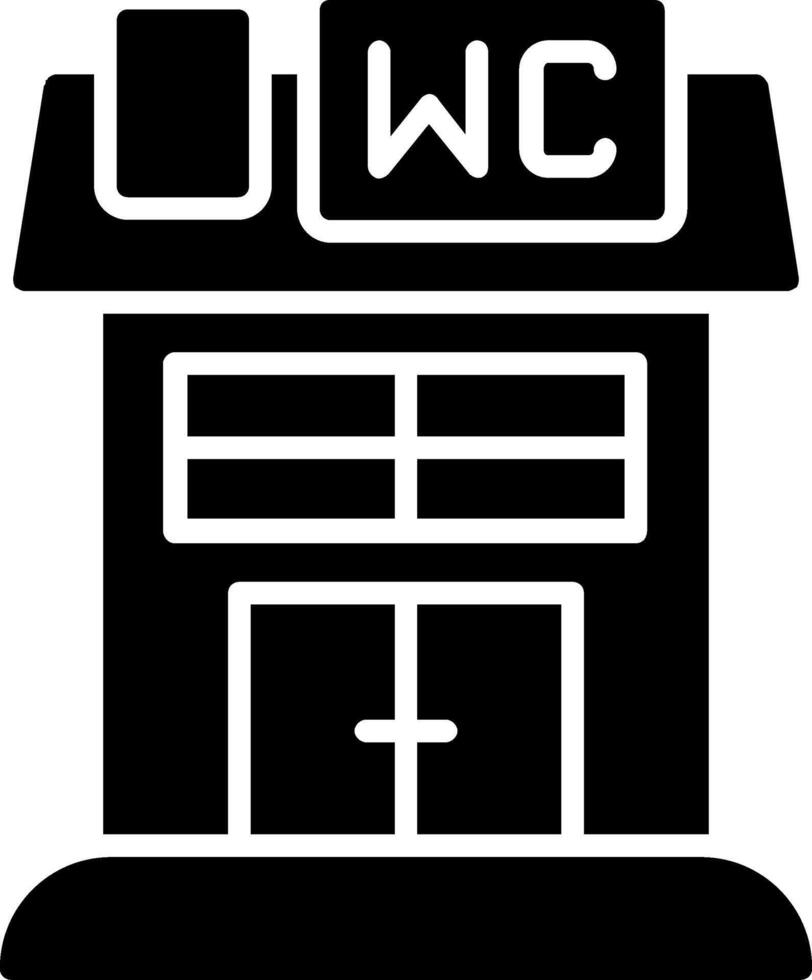 WC-Glyphe-Symbol vektor