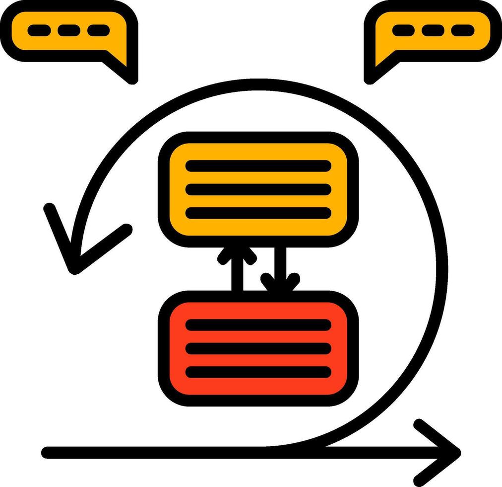 Sprint Linie gefüllt Symbol vektor