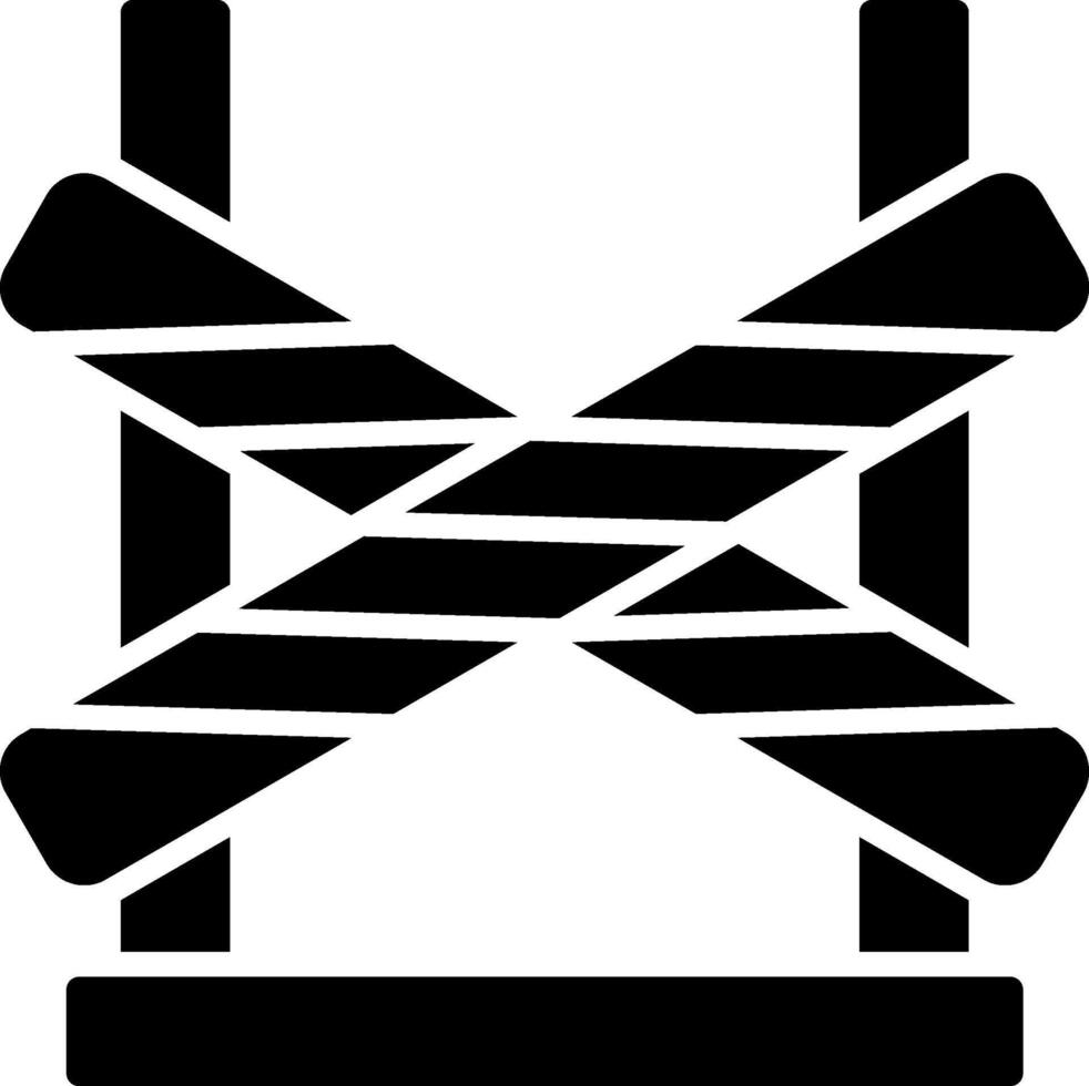 Tatort-Glyphe-Symbol vektor