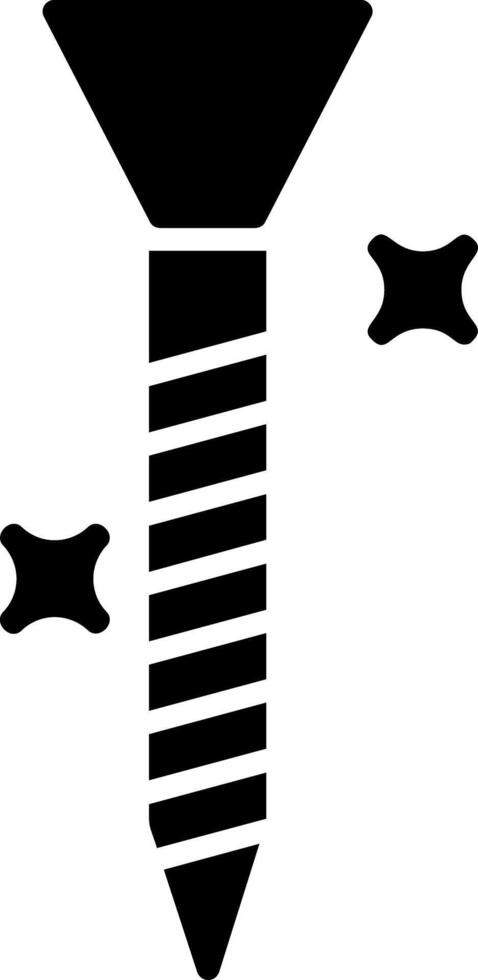 Nagel-Glyphe-Symbol vektor