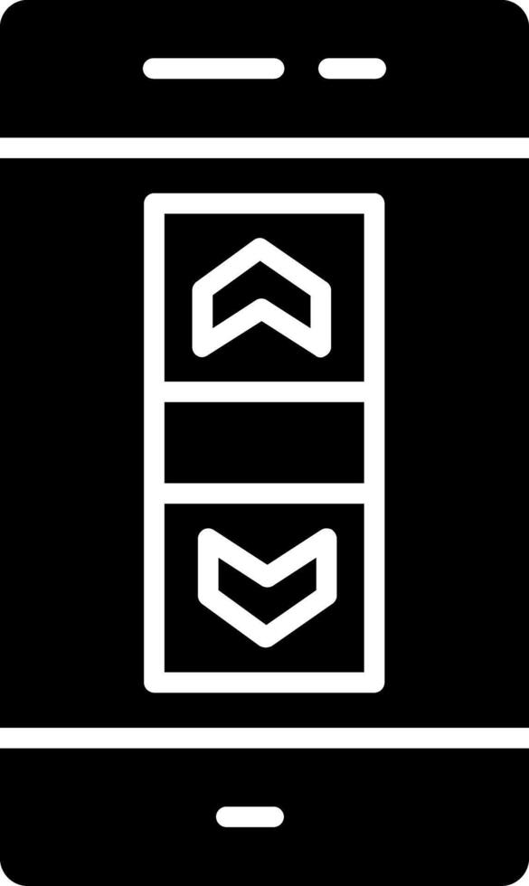 scrollen Bar Glyphe Symbol vektor