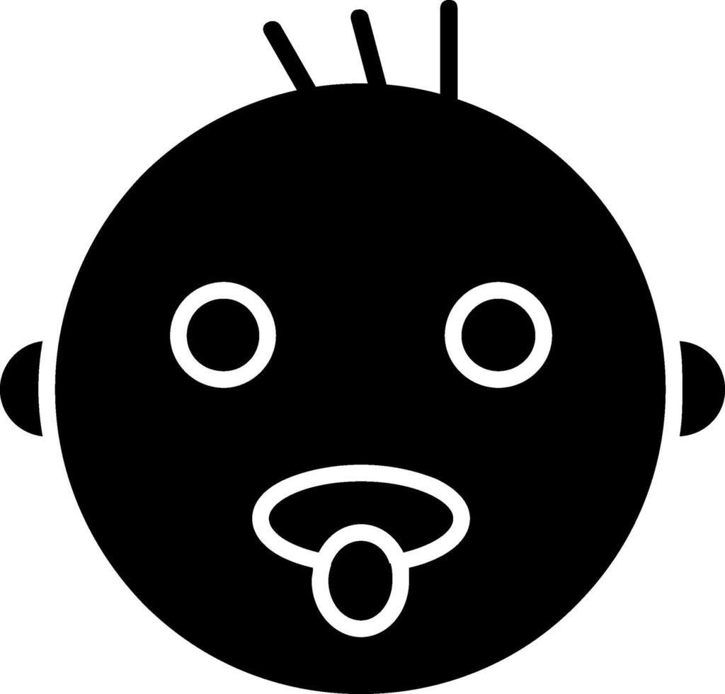 Baby-Glyphe-Symbol vektor