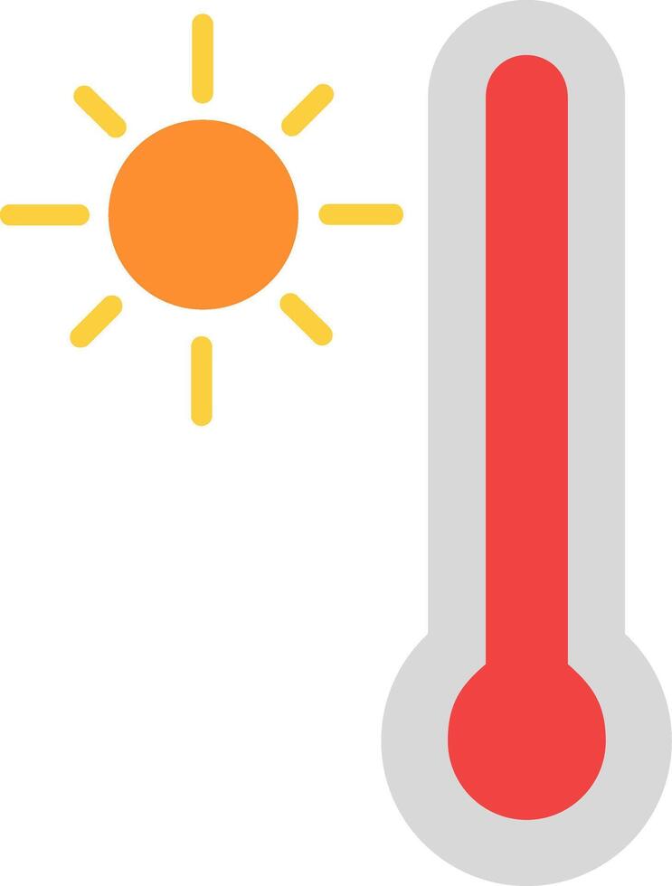 Thermometer flaches Symbol vektor