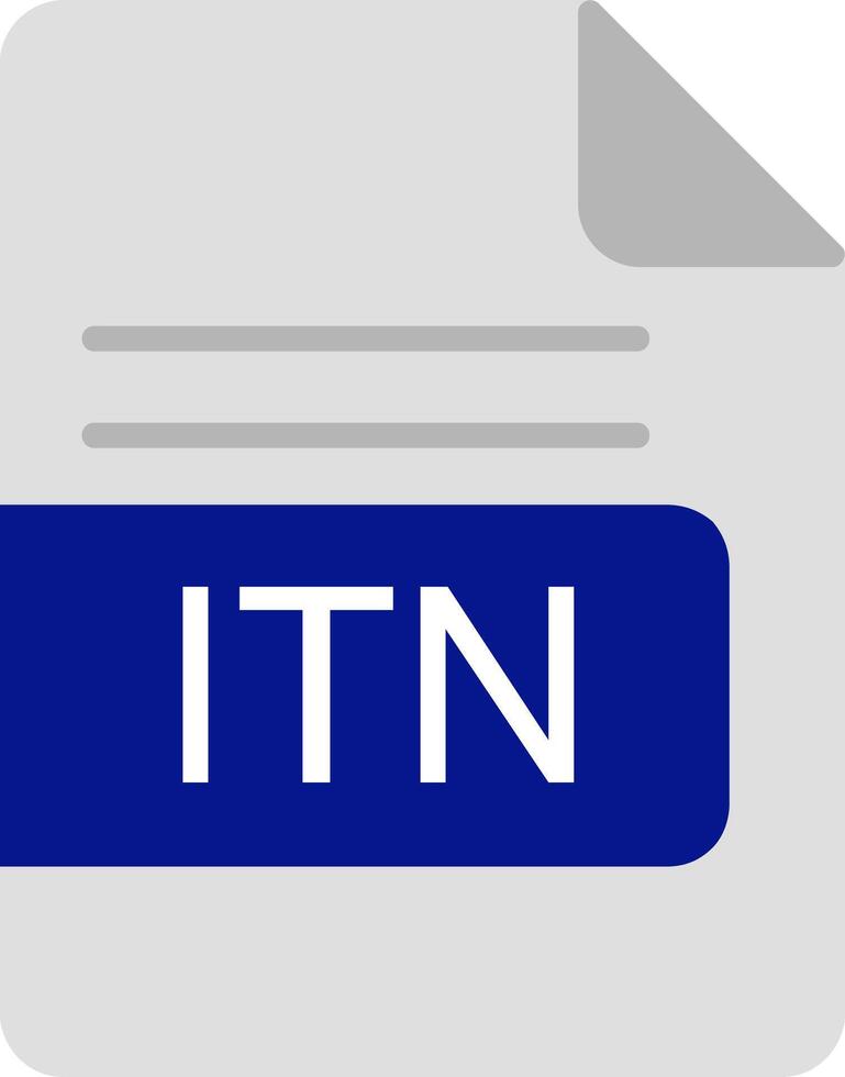 itn Datei Format eben Symbol vektor