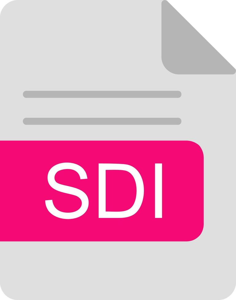 sdi Datei Format eben Symbol vektor