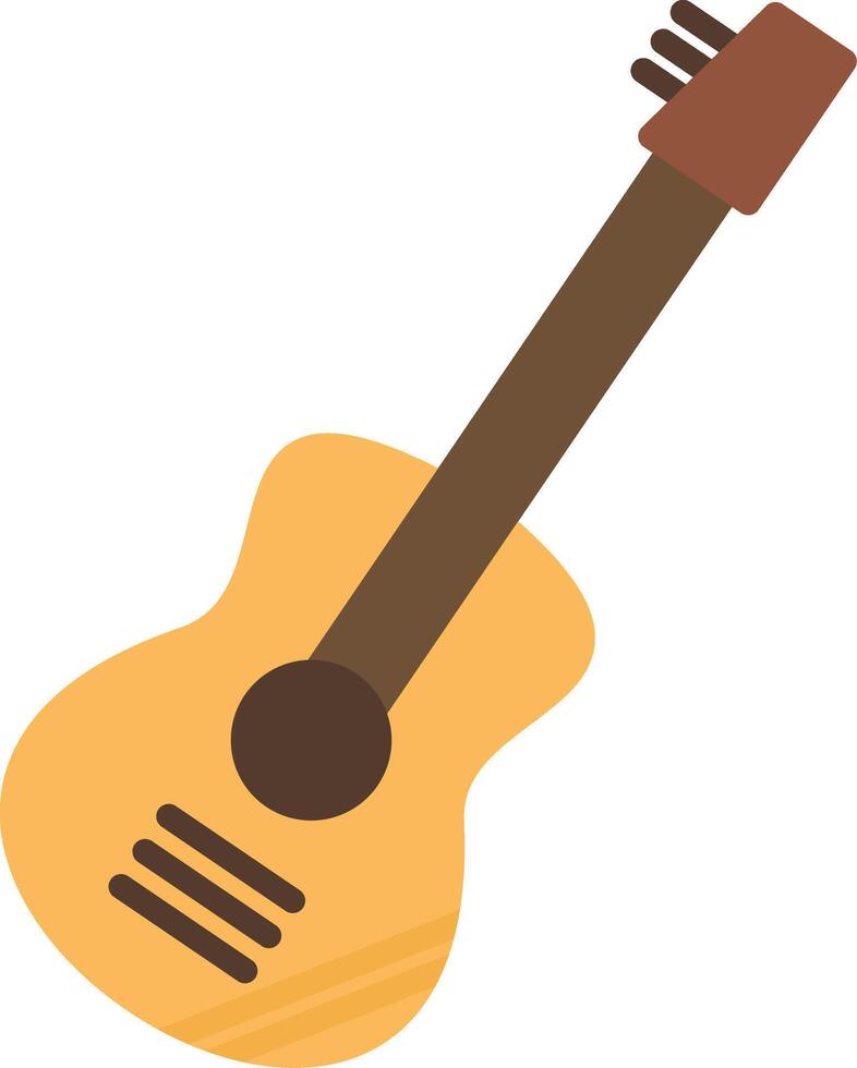 gitarr platt ikon vektor