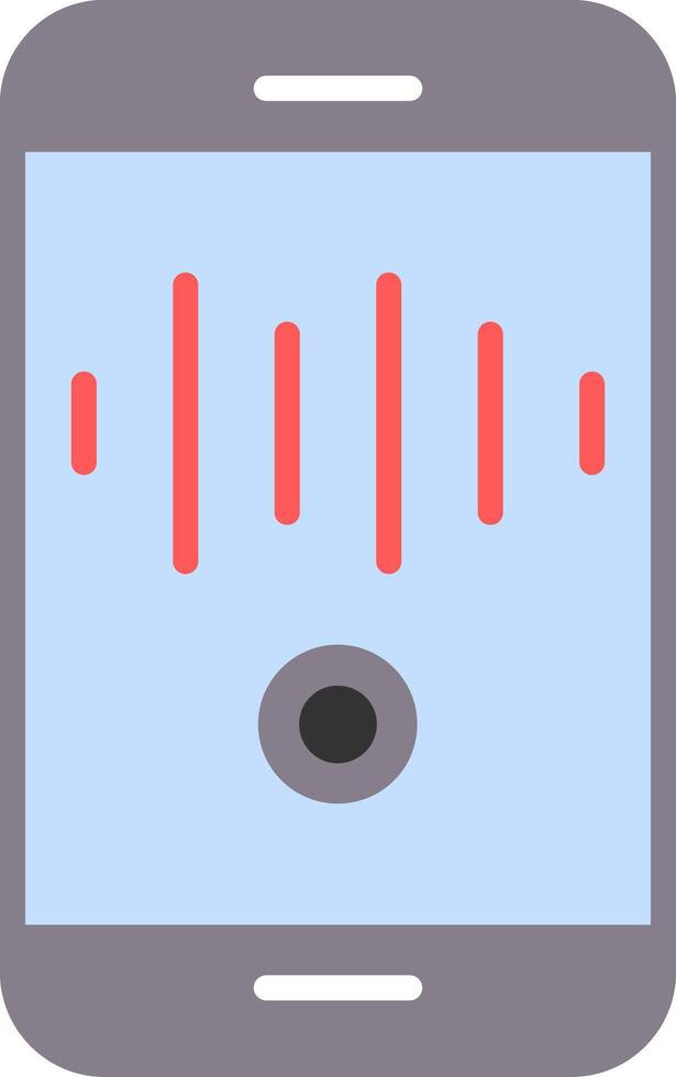 Stimme Aufzeichnung eben Symbol vektor