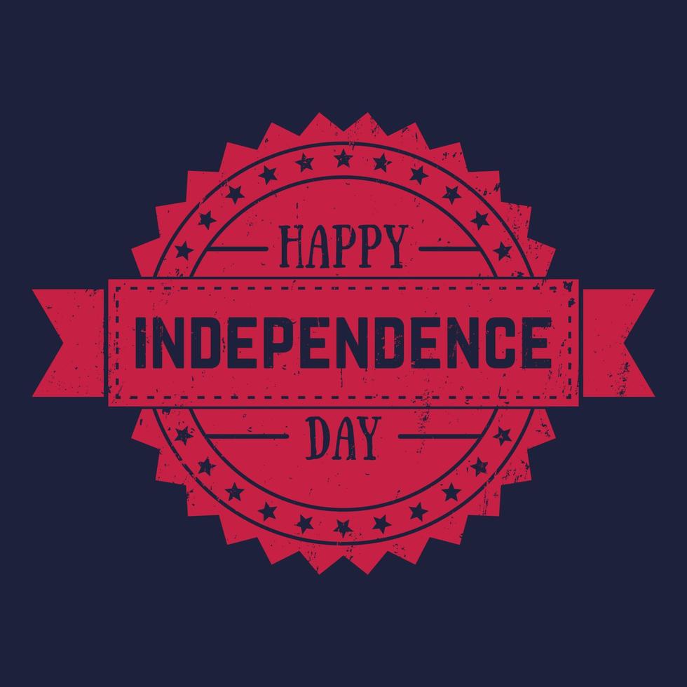 amerikanska självständighetsdagen, 4 juli hälsningar, fjärde juli, patriotiskt märke vektor