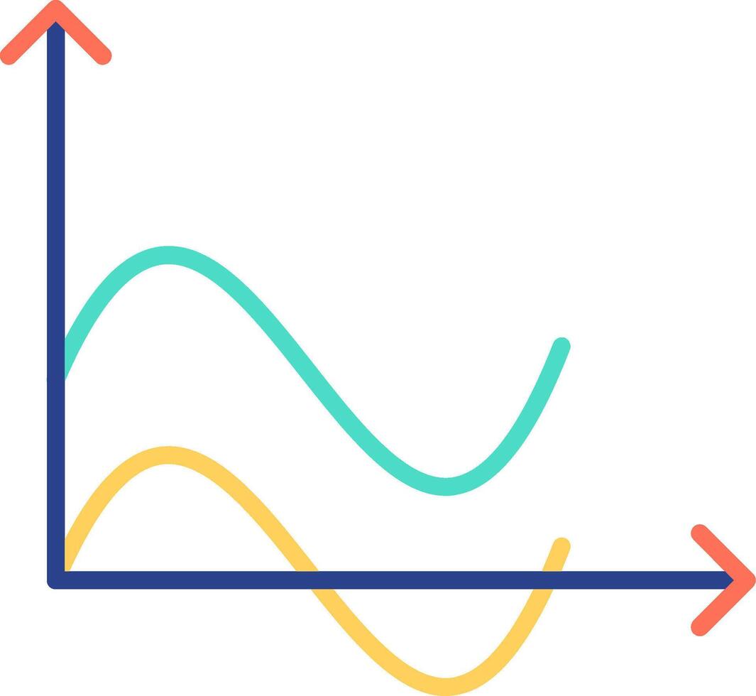 Vinka Diagram platt ikon vektor