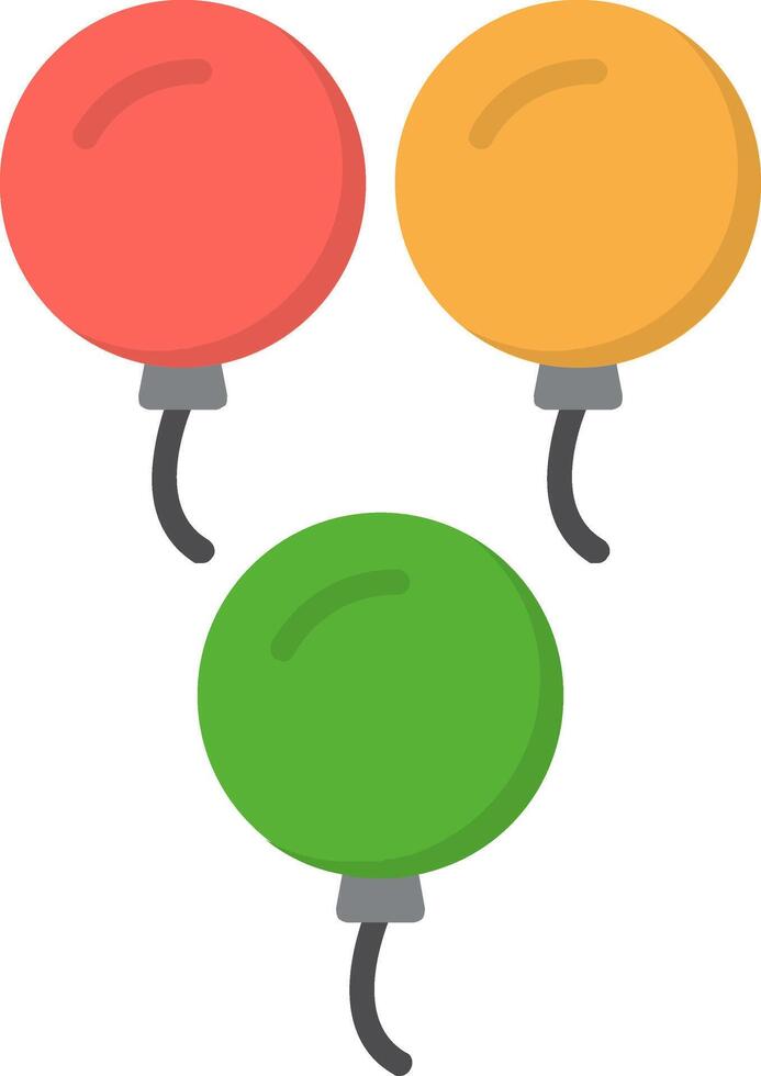 Ballons flaches Symbol vektor