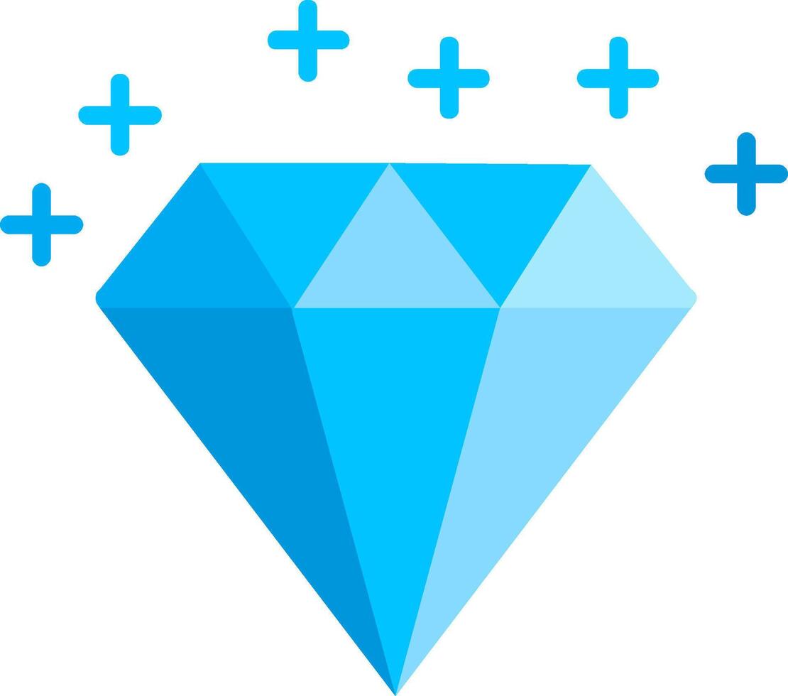 Diamant flaches Symbol vektor