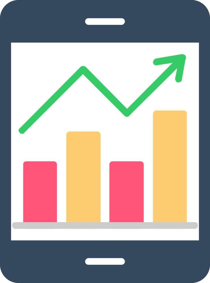 Trends eben Symbol vektor