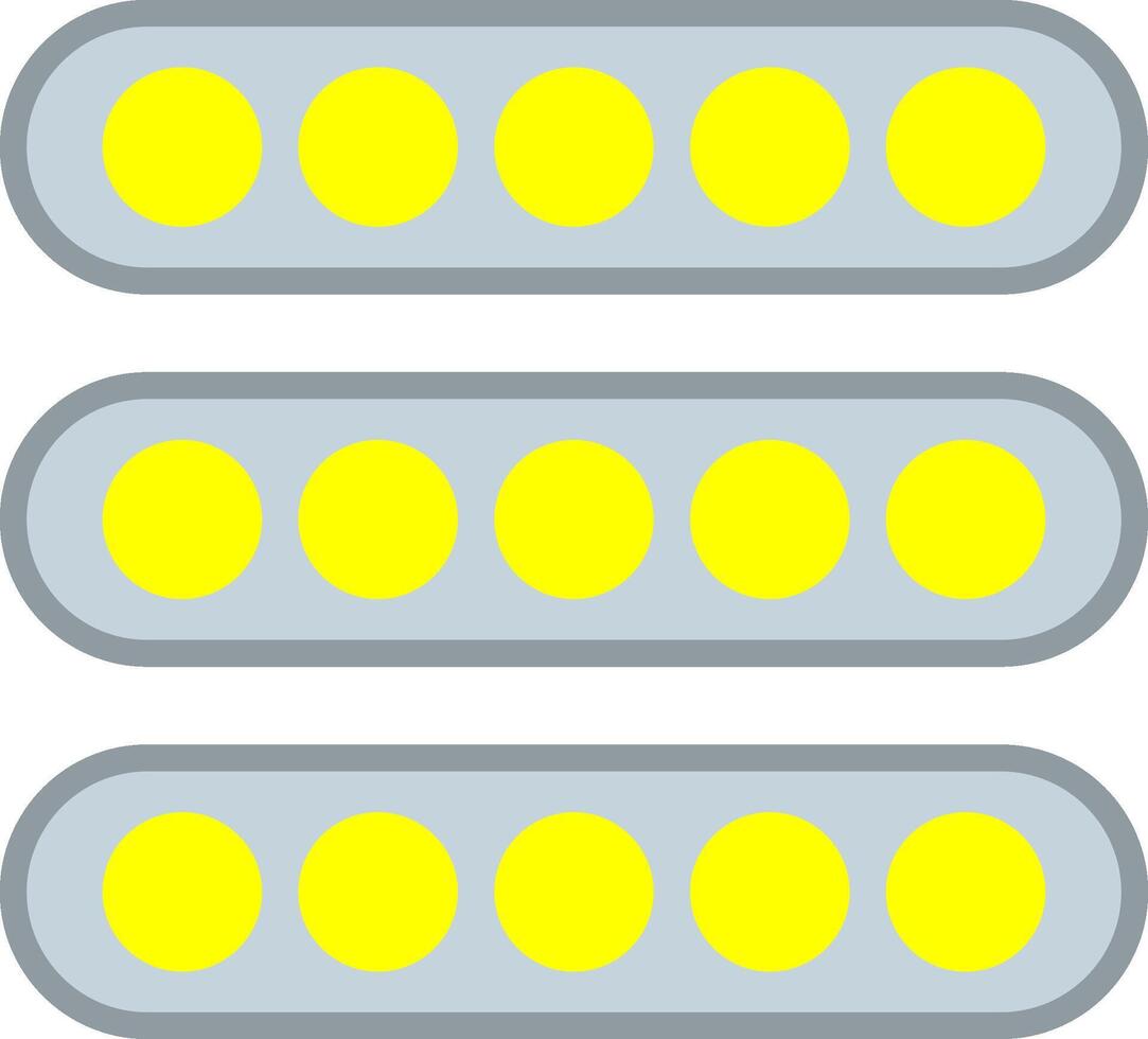 LED-Licht flaches Symbol vektor