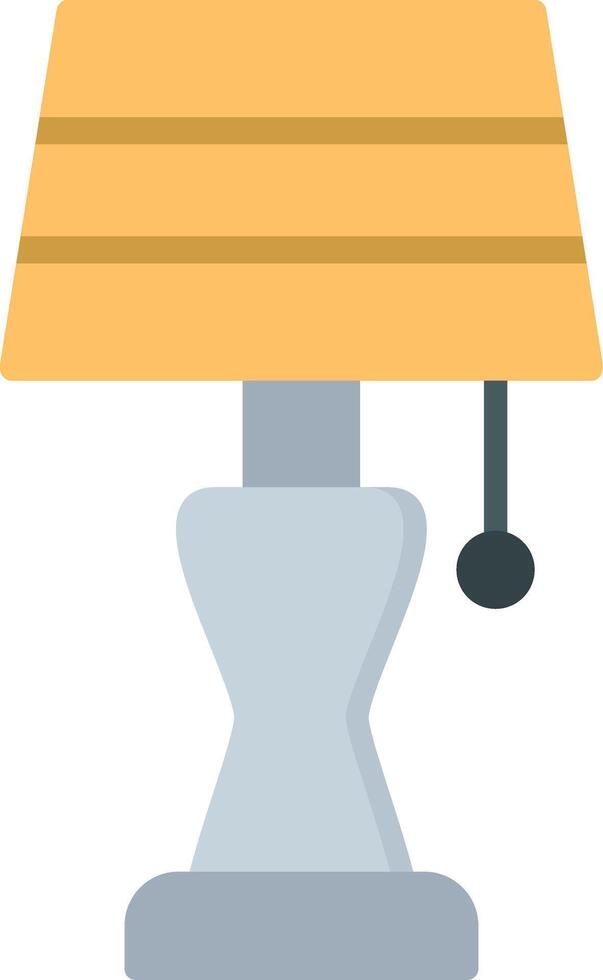 Lampe flaches Symbol vektor