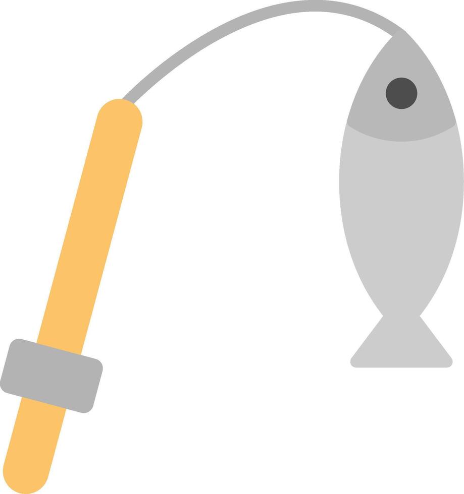 fiske platt ikon vektor