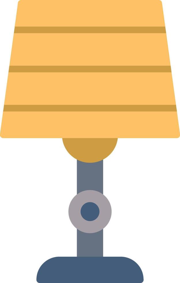 Lampe flaches Symbol vektor