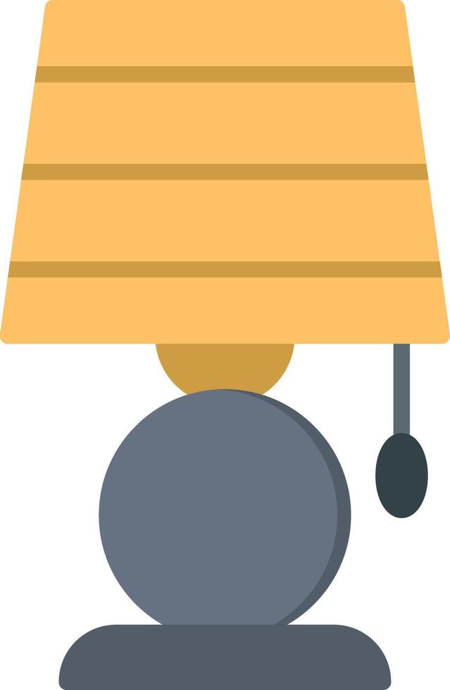 Lampe flaches Symbol vektor