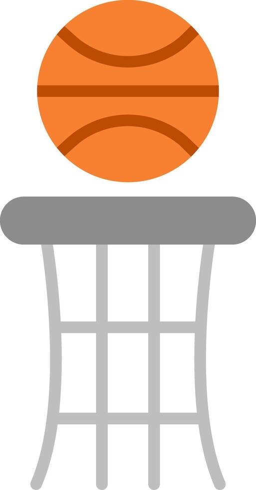 basketboll platt ikon vektor