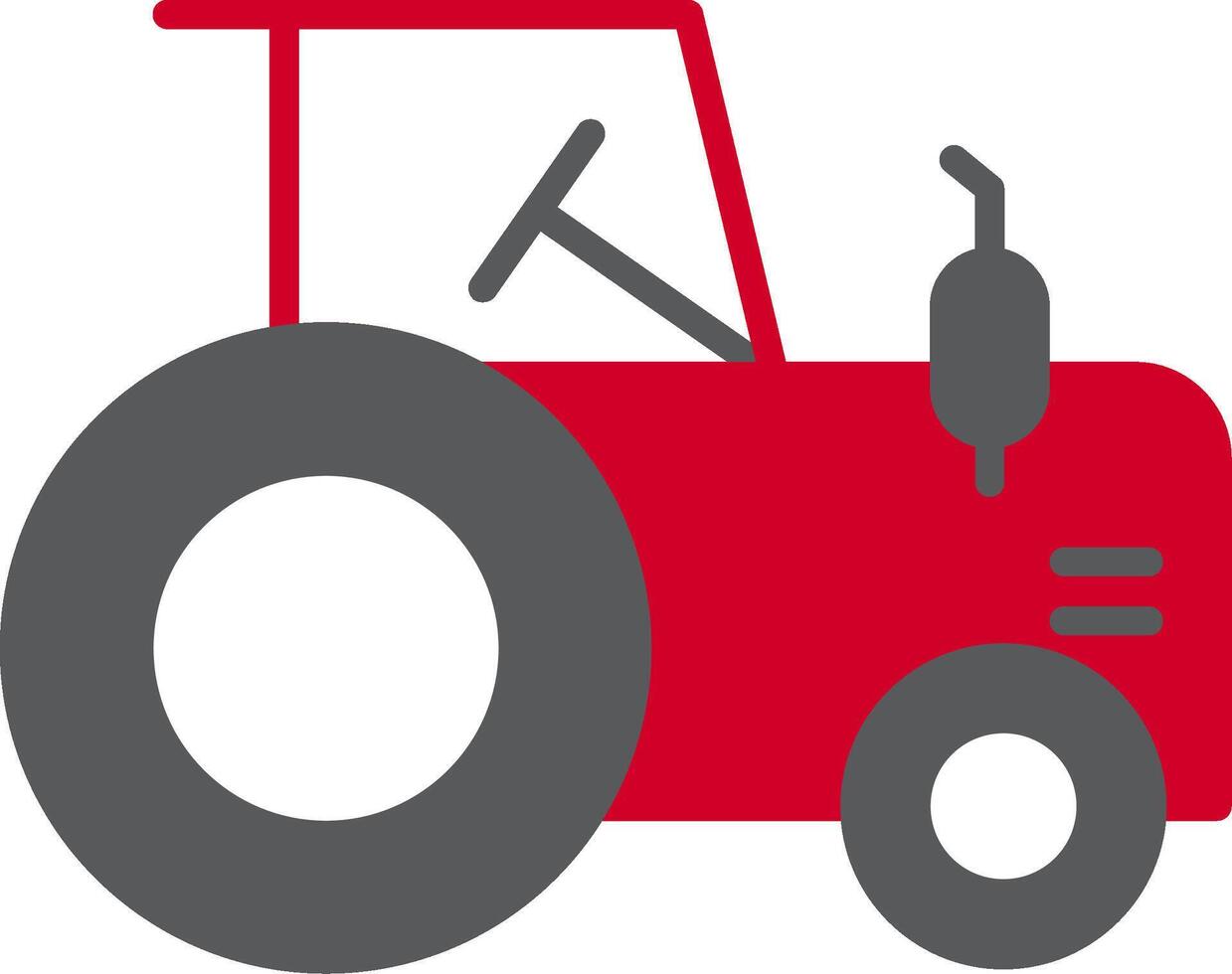 Traktor-Flachsymbol vektor