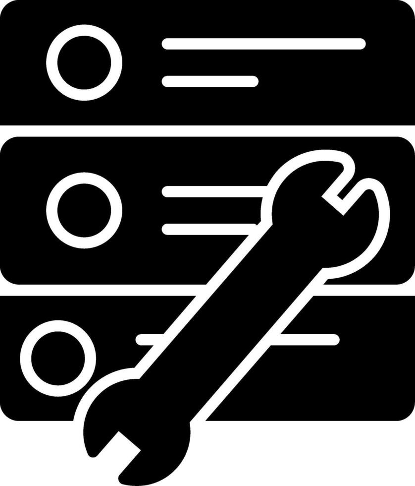 Reparatur Werkzeug Glyphe Symbol vektor