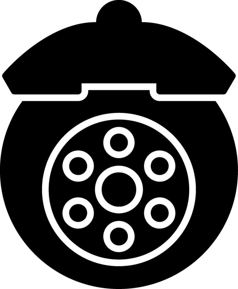 Bremse Pad Glyphe Symbol vektor