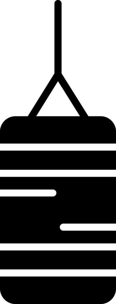 Boxsack-Glyphe-Symbol vektor