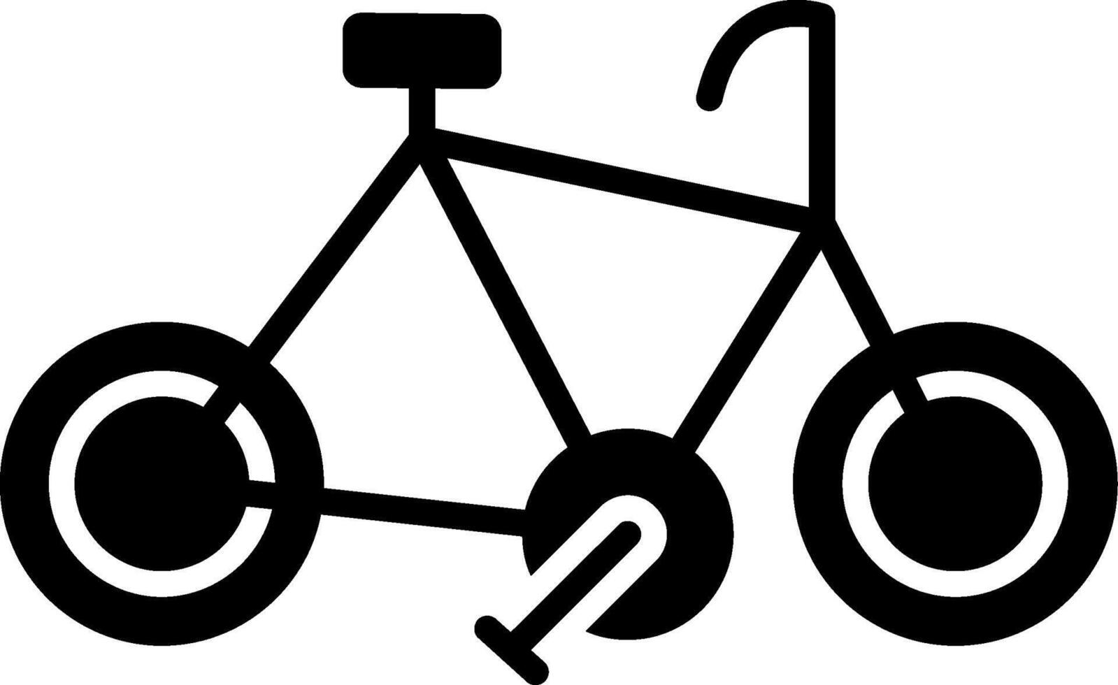 cykel glyf ikon vektor