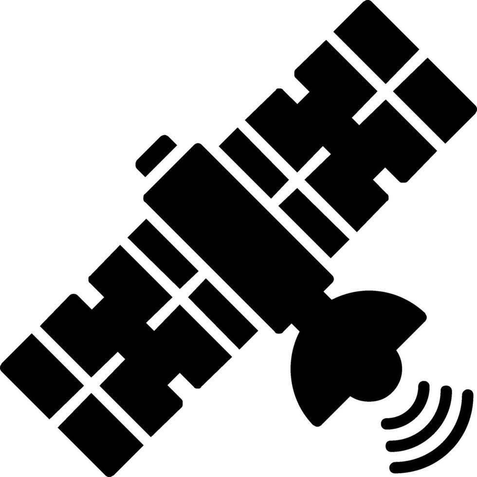 Satelliten-Glyphen-Symbol vektor